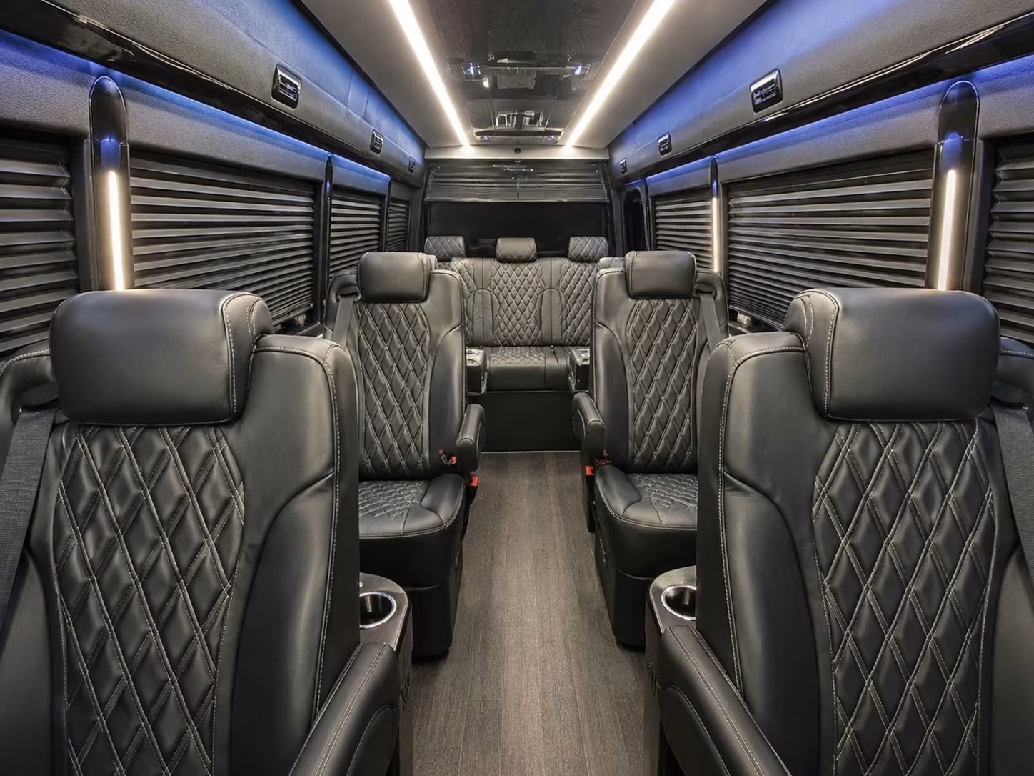 sprinter van with driver inside
